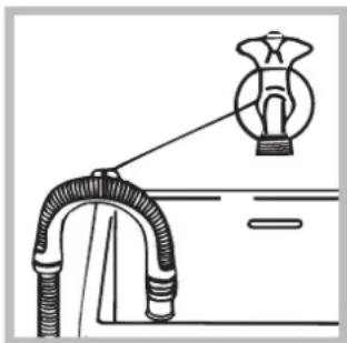 HOTPOINT-ARISTON WMD 762 SK - Raccordement du tuyau de vidange - 2