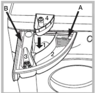 HOTPOINT-ARISTON WMD 762 SK - Tiroir à produits lessiviels - 1