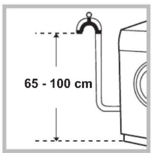 HOTPOINT-ARISTON WMD 762 SK - Anschluss des Ablaufschlauches - 1