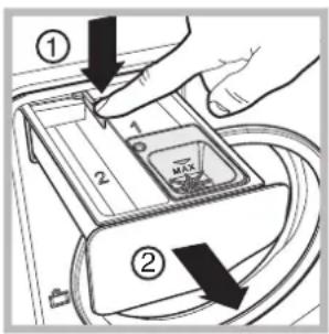 HOTPOINT-ARISTON Aqualtis AQXGF 149 H S N - Cleaning the detergent dispenser drawer - 1