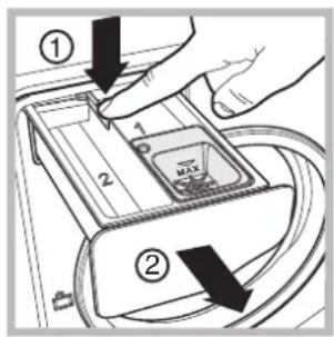 HOTPOINT-ARISTON Aqualtis AQXGD 149 S HA - Cleaning the detergent dispenser drawer - 1