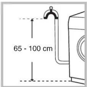 HOTPOINT-ARISTON Aqualtis AQXF 145 - Raccordement du tuyau de vidange - 1