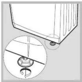 HOTPOINT-ARISTON Aqualtis AQC9 2F7 - Levelling the tumble dryer - 2