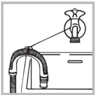 HOTPOINT-ARISTON Aqualtis AQ7L 492 U - Connecting the drain hose - 2