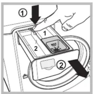 HOTPOINT-ARISTON Aqualtis AQ93F 69 EU - Reinigung der Waschmittelschublade - 1