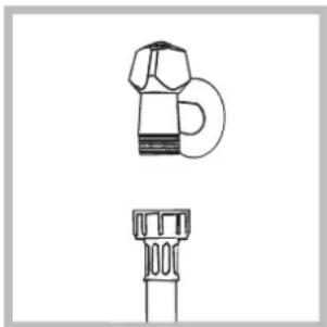 HOTPOINT-ARISTON Aqualtis AQ93F 69 EU - Connecting the water inlet hose - 2