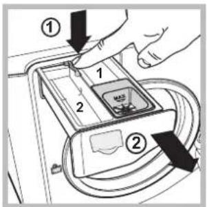 HOTPOINT-ARISTON Aqualtis AQ93F 69 EU - Cleaning the detergent dispenser drawer - 1