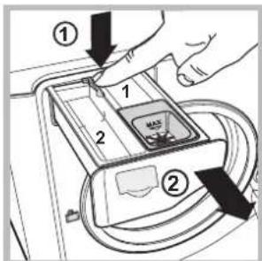HOTPOINT-ARISTON Aqualtis AQ103D 49 EU - Cleaning the detergent dispenser drawer - 1