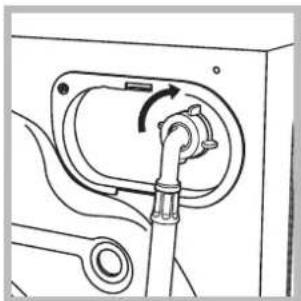 HOTPOINT-ARISTON AQM9D 49 U EU A - Ligação do tubo de alimentação da água - 1