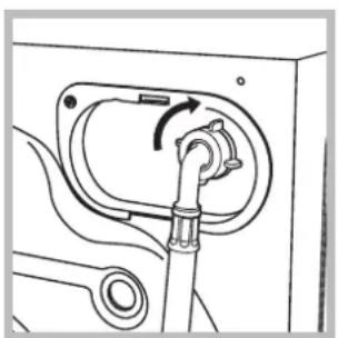 HOTPOINT-ARISTON AQM9D 49 U EU A - Raccordement du tuyau d'arrivée de l'eau - 1