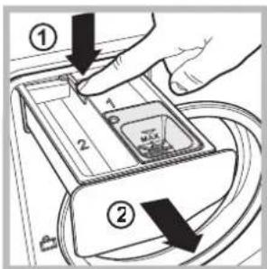 HOTPOINT-ARISTON AQM9D 49 U EU A - Reinigen van het wasmiddelbakje - 1