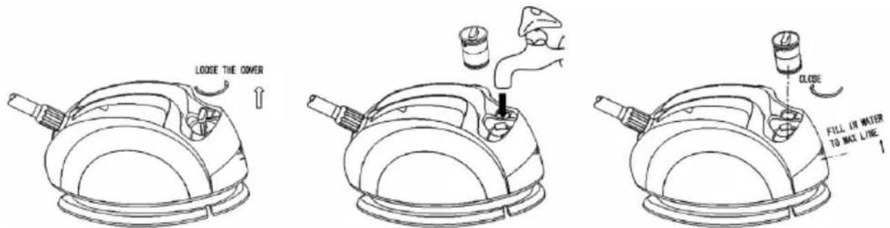 PRINCESS Compact Home Steamer 332770 - PREDISPOSIZIONE PER L'USO - 2