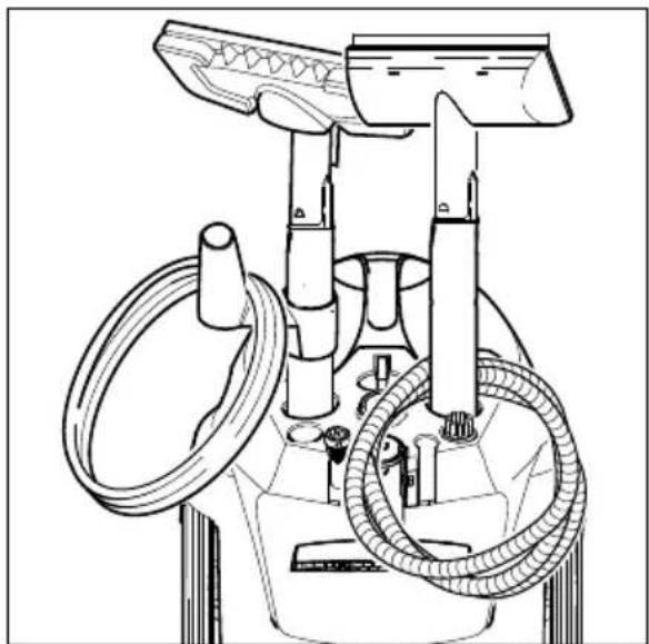 Kärcher SC 1475 - Aksesuarları yerleştirmek. - 3
