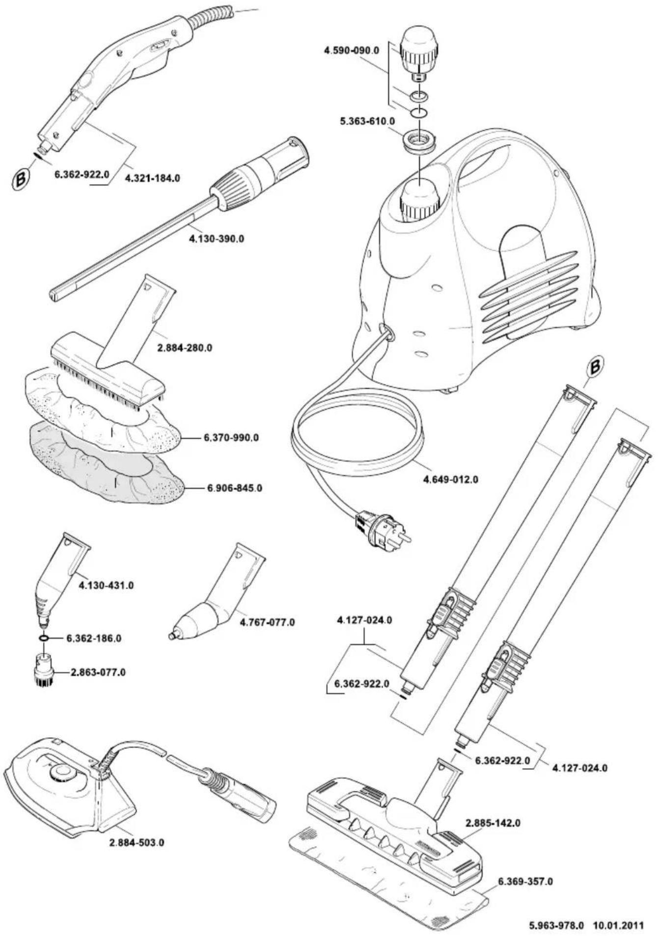 Kärcher SC 1125 Plus - Запасні частини - 1