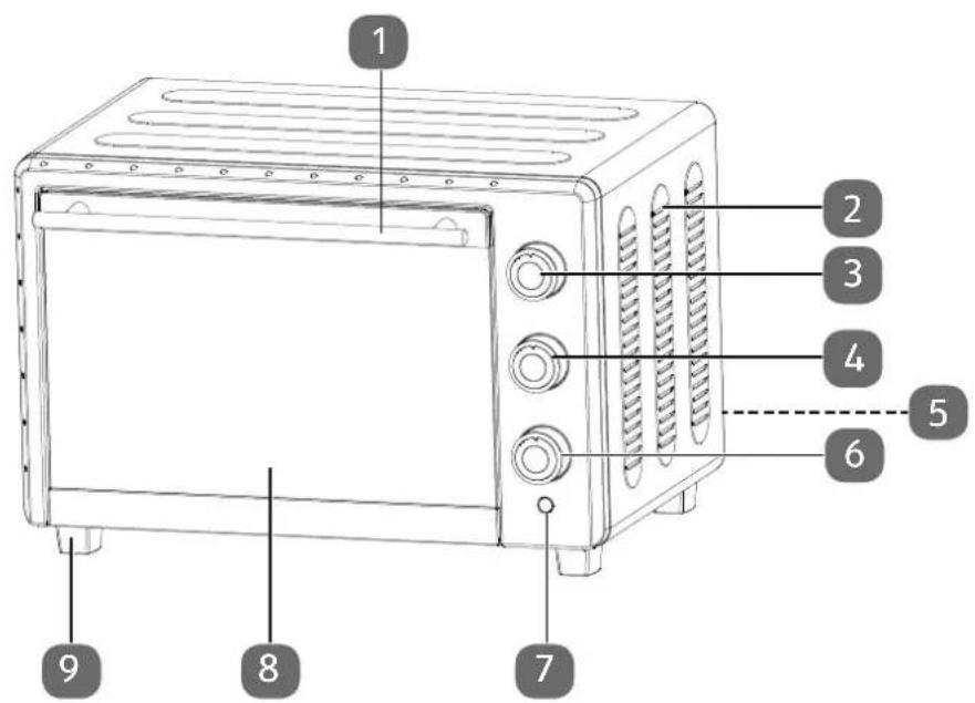MEDION MD 16391 - Onderdelen van het apparatus - 3