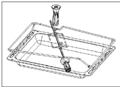 DE DIETRICH DOP 440X - Plat + grille (lèchefrite) - 2