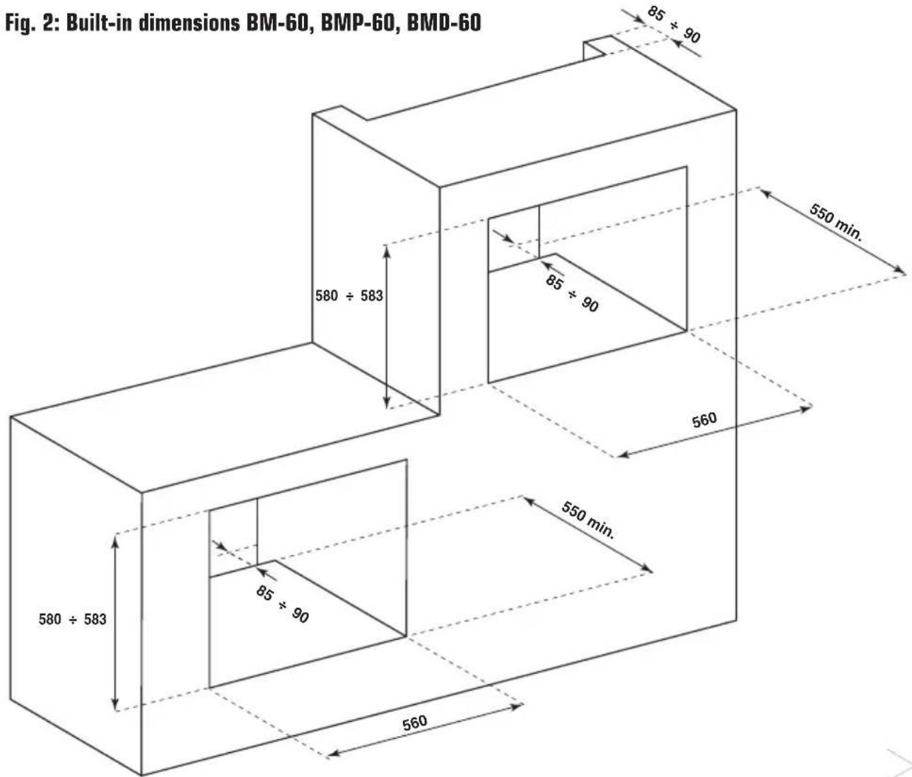 BORETTI MTSA60 IX - General Installation Instructions - 2