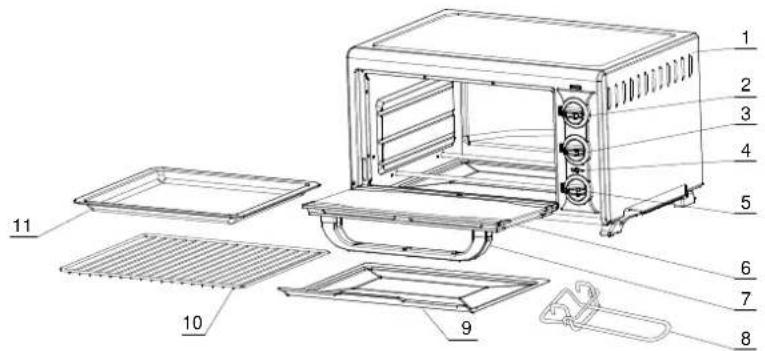 ALPINA SF7647 - DESCRITPION DES PIECES DETACHEES - 1