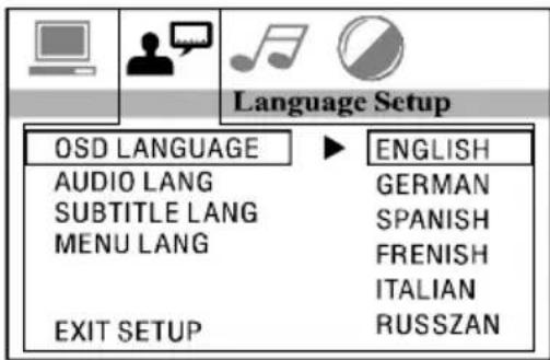Marquant MCR1406 - OSD Language Setup - 1