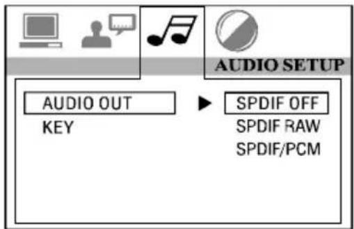 Marquant MCR1406 - Réglage Audio Out (sortie audio) - 1