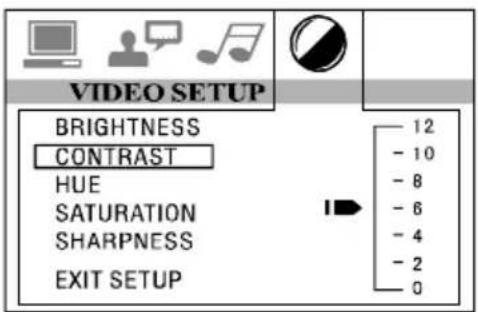 Marquant MCR1407 - Contrast Setup Menu - 1