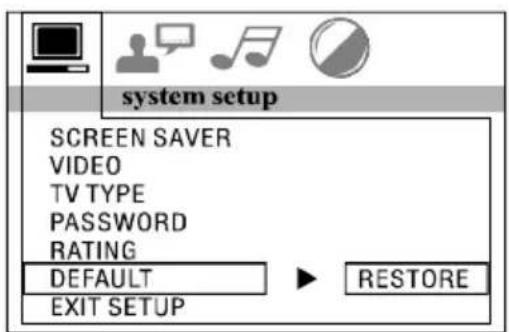 Marquant MCR1407 - Menu de paramètres default (par défaut) - 1