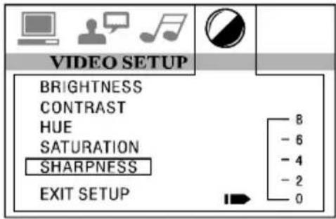 Marquant MCR1407 - Sharpness Setup Menu - 1