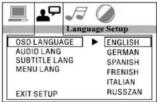 Marquant MCR1407 - "OSD Language"-instelligen - 1