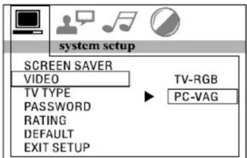 Marquant MCR1407 - Video Setup Menu - 1