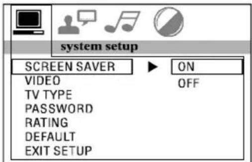 Marquant MCR1407 - Menu de réglage du système TV - 1
