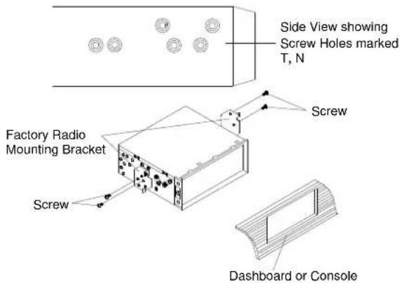 Marquant MCR1295 - DIN REAR-MOUNT (Method B) - 1
