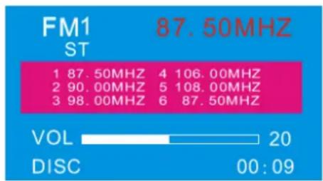 Marquant MCR1283 - Naar Radio Modus overschakelen - 1
