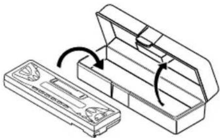 JVC KSFX772R - Stop het losgemaakte bedieningspaneel in het daarvoor bestemde doosje. - 1