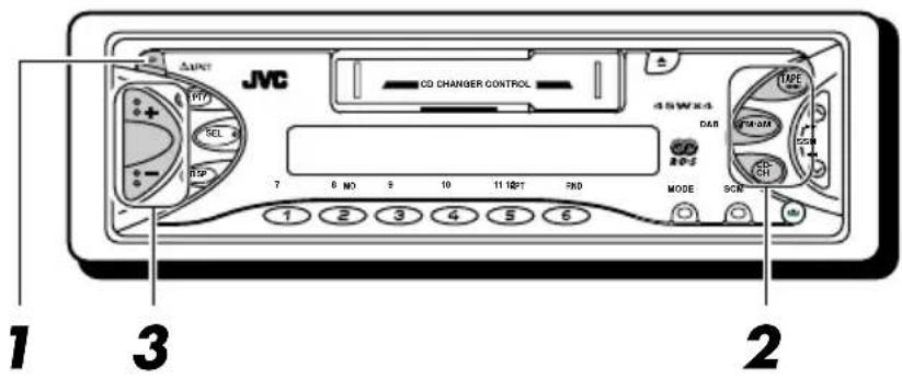 JVC KSFX772R - Het display-venster - 1
