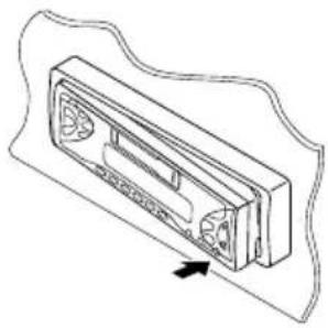JVC KSFX772R - Anbringen der Schalttafel - 2
