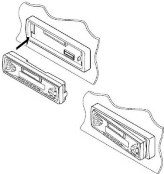 JVC KSFX772R - Comment attacher le panneau de commande - 1