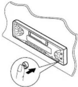 JVC KSFX772R - Detaching the control panel - 1