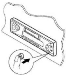 JVC KSFX772R - Ontgrendel het bedieningspaneel. - 1