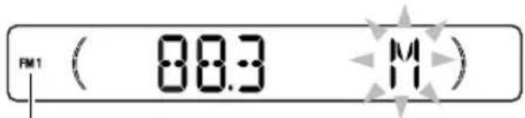 JVC KSFX772R - Press and hold ▶▶ or ◀◀ until "M (manual)" starts flashing on the display. - 2