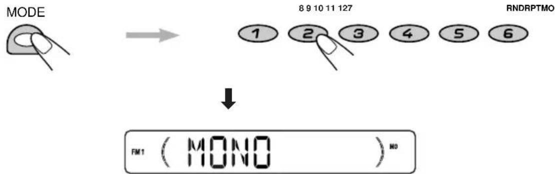 JVC KSFX772R - How to use the number buttons: - 1