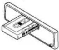 JVC KSFX483R - Plaats een cassette in cassette-compartment. - 1