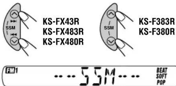 JVC KSFX483R - FM station automatic preset: SSM - 2