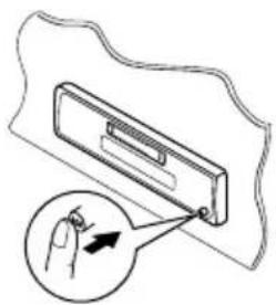 JVC KSFX483R - Detaching the control panel - 1