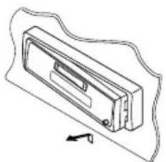 JVC KSFX480R - Detaching the control panel - 2