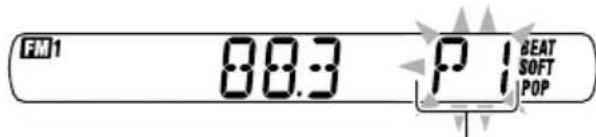 JVC KSFX480R - Press and hold the number button (in this example, 1) for more than 2 seconds. - 2