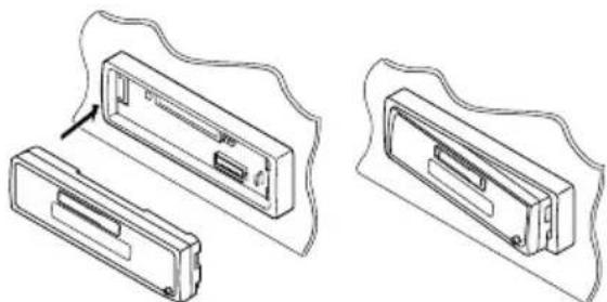 JVC KSFX480R - Anbringen der Schalttafel - 1