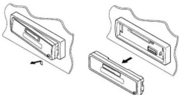 JVC KSFX480R - Abnehmen der Schalttafel - 2
