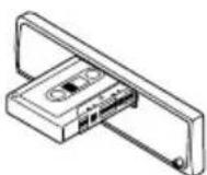 JVC KSF383R - Insert a cassette into the cassette compartment. - 1