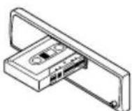 JVC KSF383R - Insérez une cassette dans le compartiment à cassette. - 1