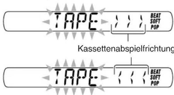 JVC KSF383R - So spulen Sie eine Kassette schnell vor oder zurück - 2